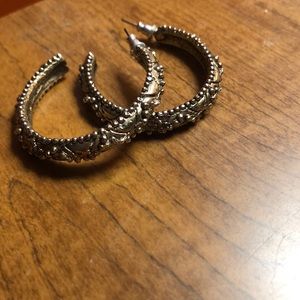 Boho hoop earrings